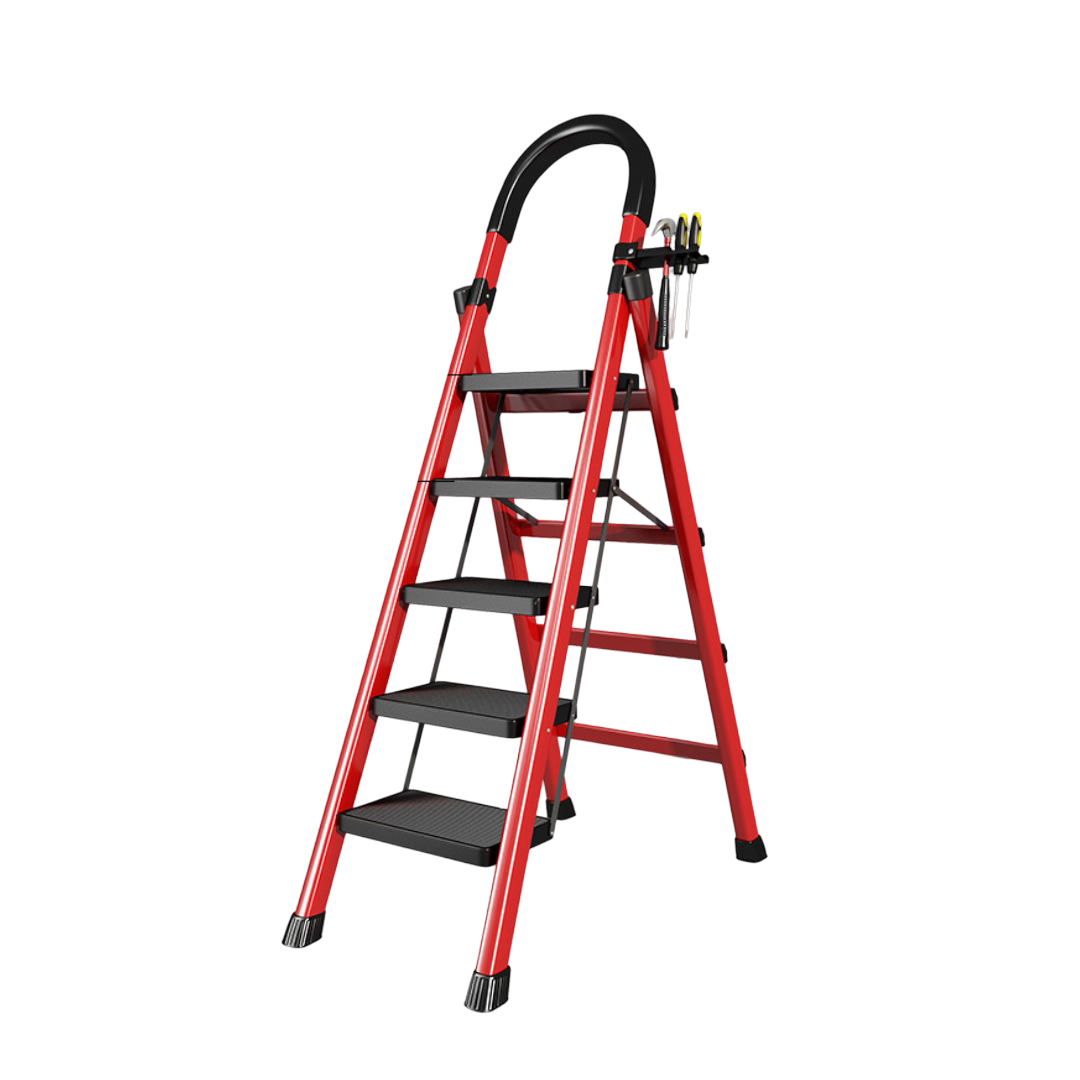 [Compre 1 Leve 2] Escada Redmax Dobrável Antiderrapante de Aço [BLACK FRIDAY]