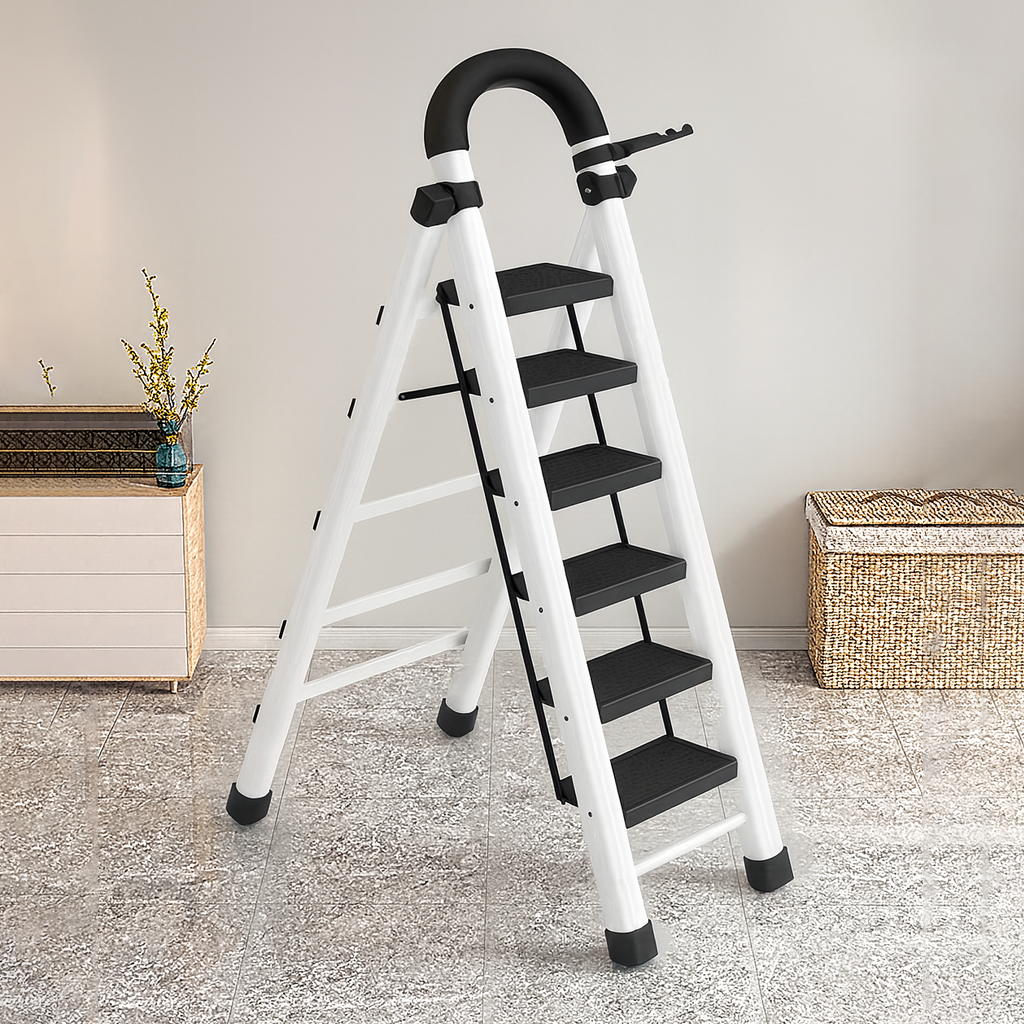 [Compre 1 Leve 2] Escada Redmax Dobrável Antiderrapante de Aço [BLACK FRIDAY]