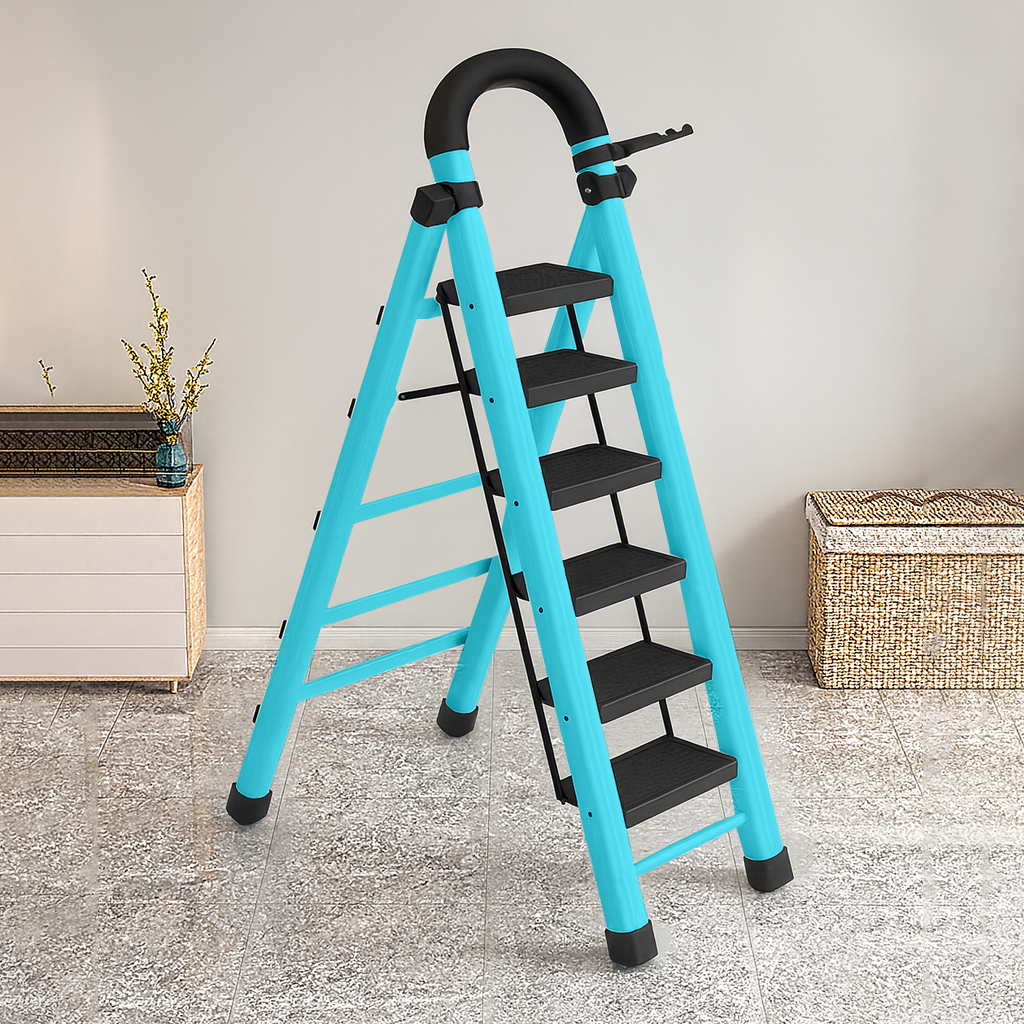 [Compre 1 Leve 2] Escada Redmax Dobrável Antiderrapante de Aço [BLACK FRIDAY]