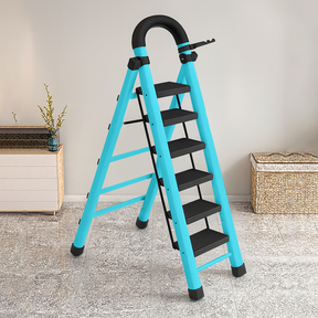 [Compre 1 Leve 2] Escada Redmax Dobrável Antiderrapante de Aço [BLACK FRIDAY]