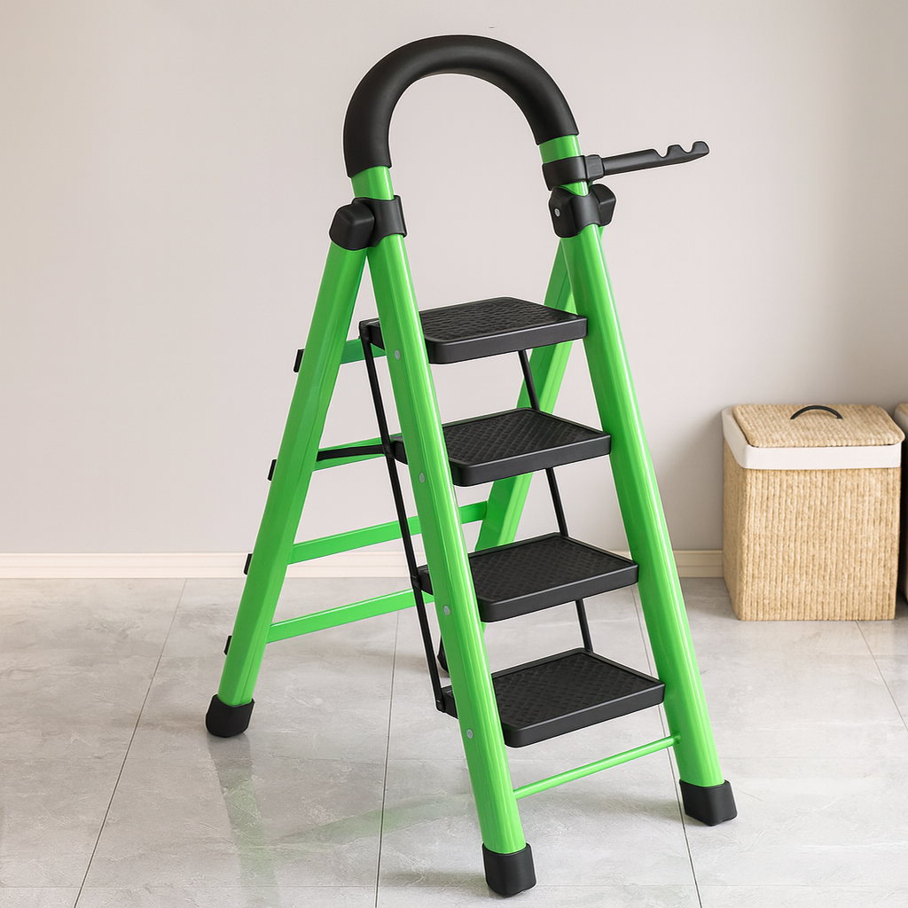 [Compre 1 Leve 2] Escada Redmax Dobrável Antiderrapante de Aço [BLACK FRIDAY]