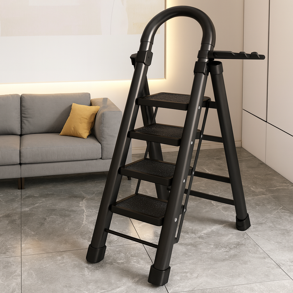 [Compre 1 Leve 2] Escada Redmax Dobrável Antiderrapante de Aço [BLACK FRIDAY]