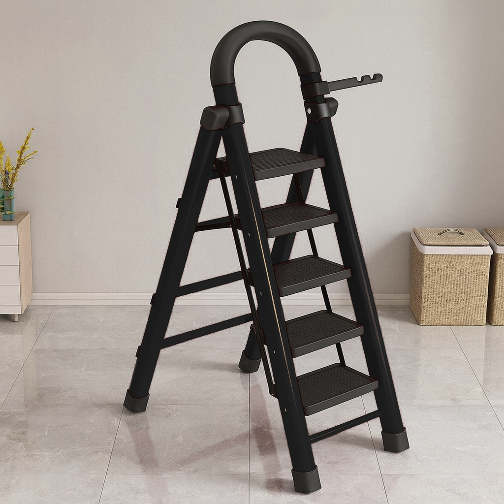 [Compre 1 Leve 2] Escada Redmax Dobrável Antiderrapante de Aço [BLACK FRIDAY]