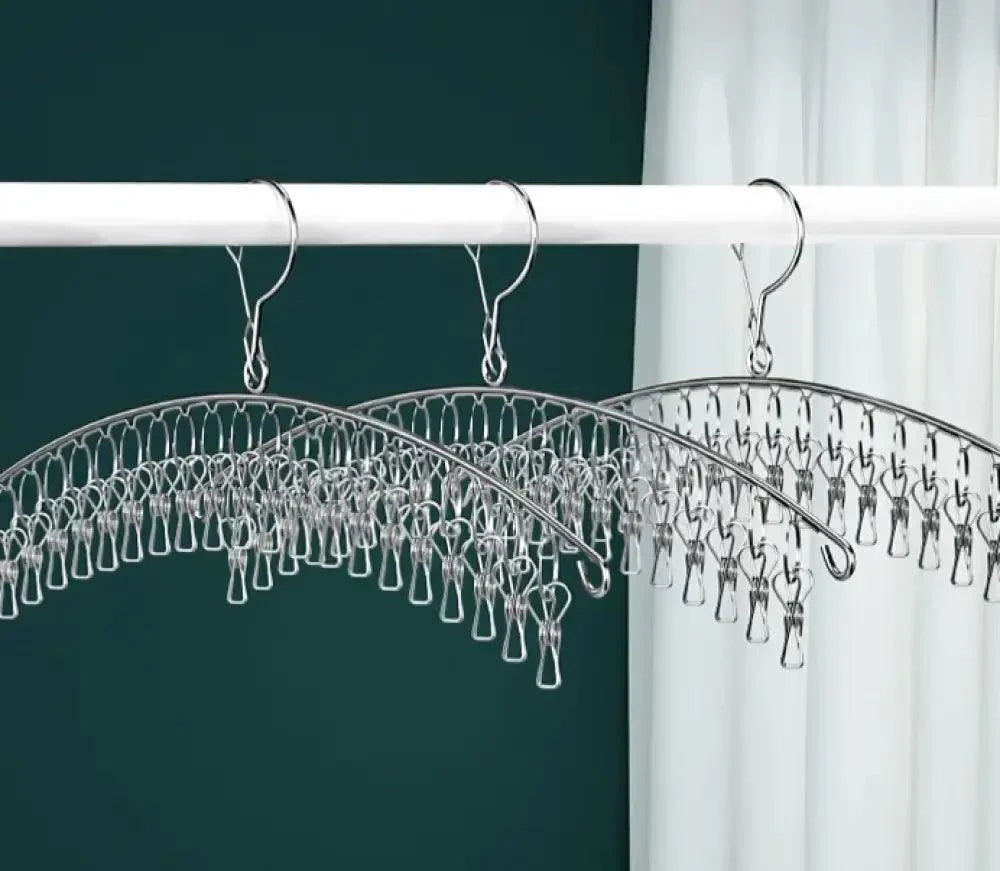 Cabide de Secagem de Meias em Aço Inoxidável