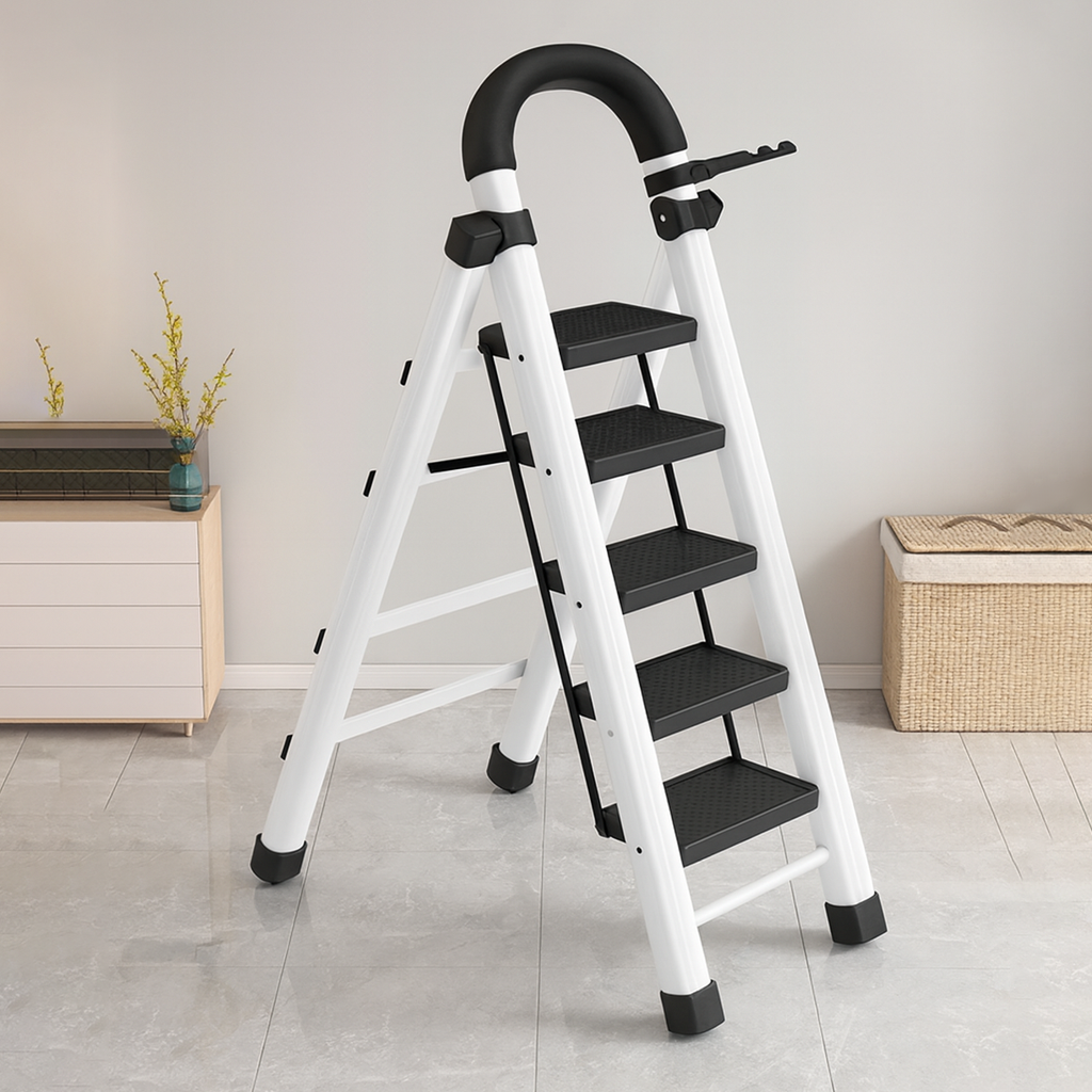 [Compre 1 Leve 2] Escada Redmax Dobrável Antiderrapante de Aço [BLACK FRIDAY]